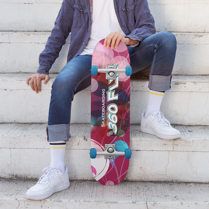 360 Flip Geometric 9"X34" Popsicle Skateboard