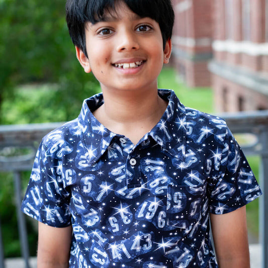 Twin Prime Numbers Short Sleeve Polo Shirt