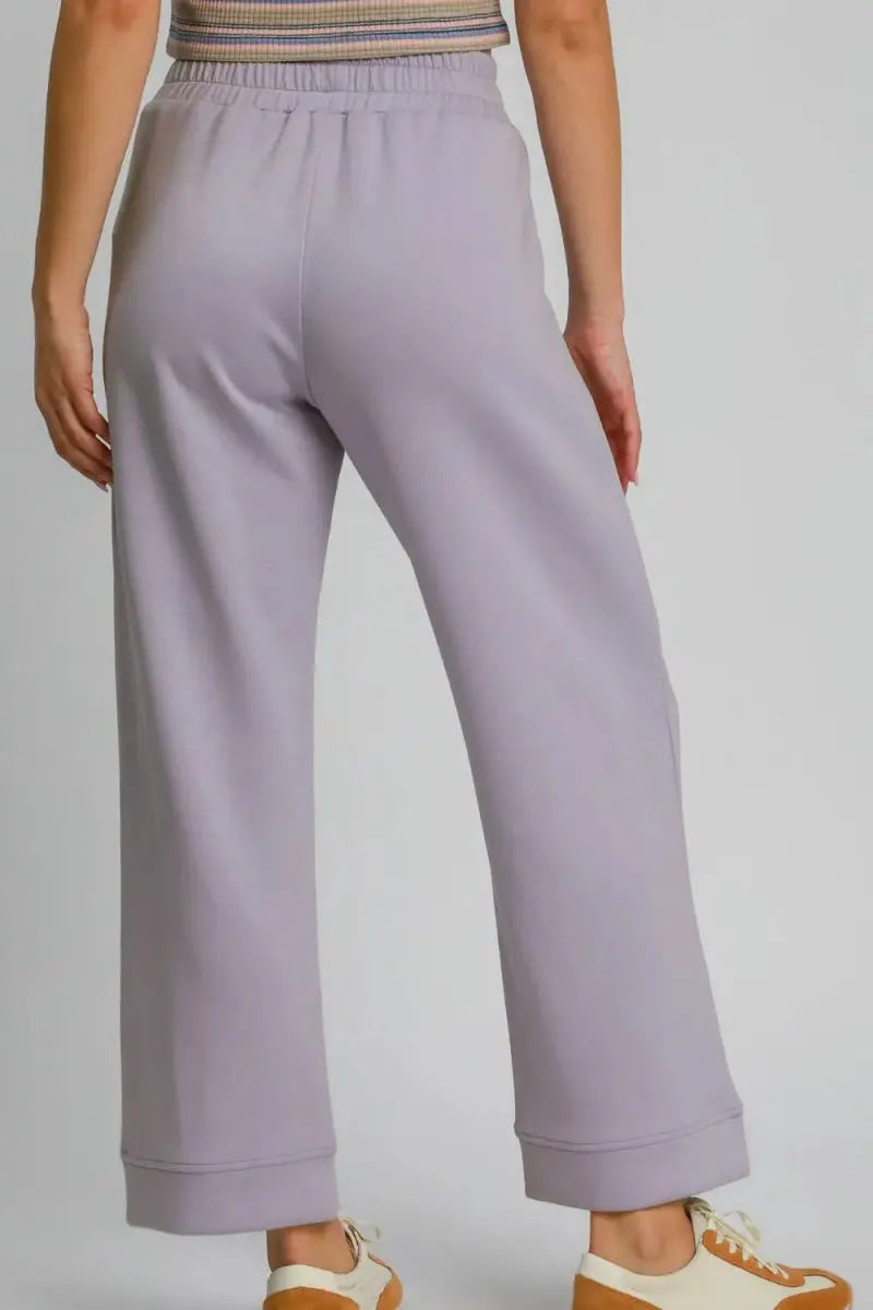 Trendsi Wide Leg Pants Women's Casual High Waist Trousers Comfy Fit