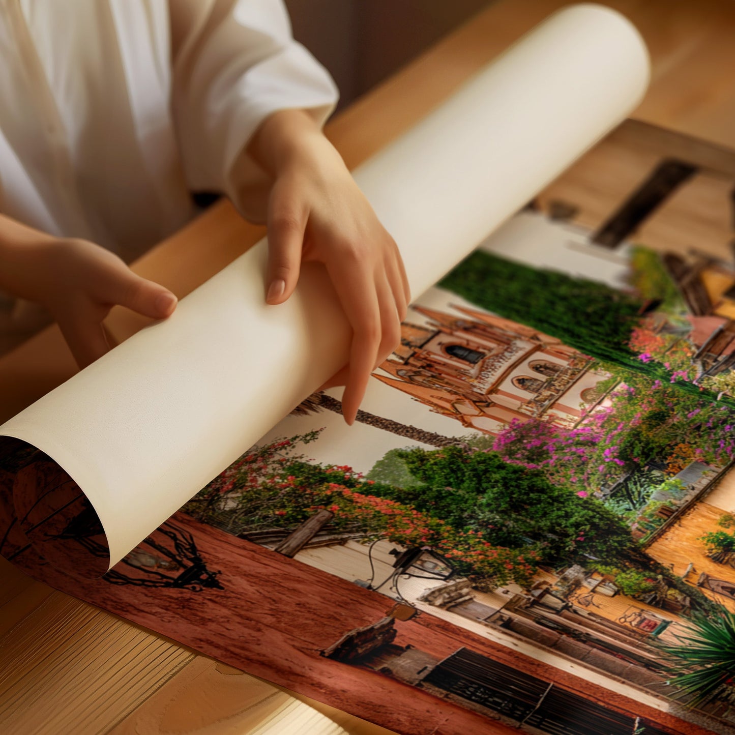 Streets Woven With Colorful Tales Matte Poster