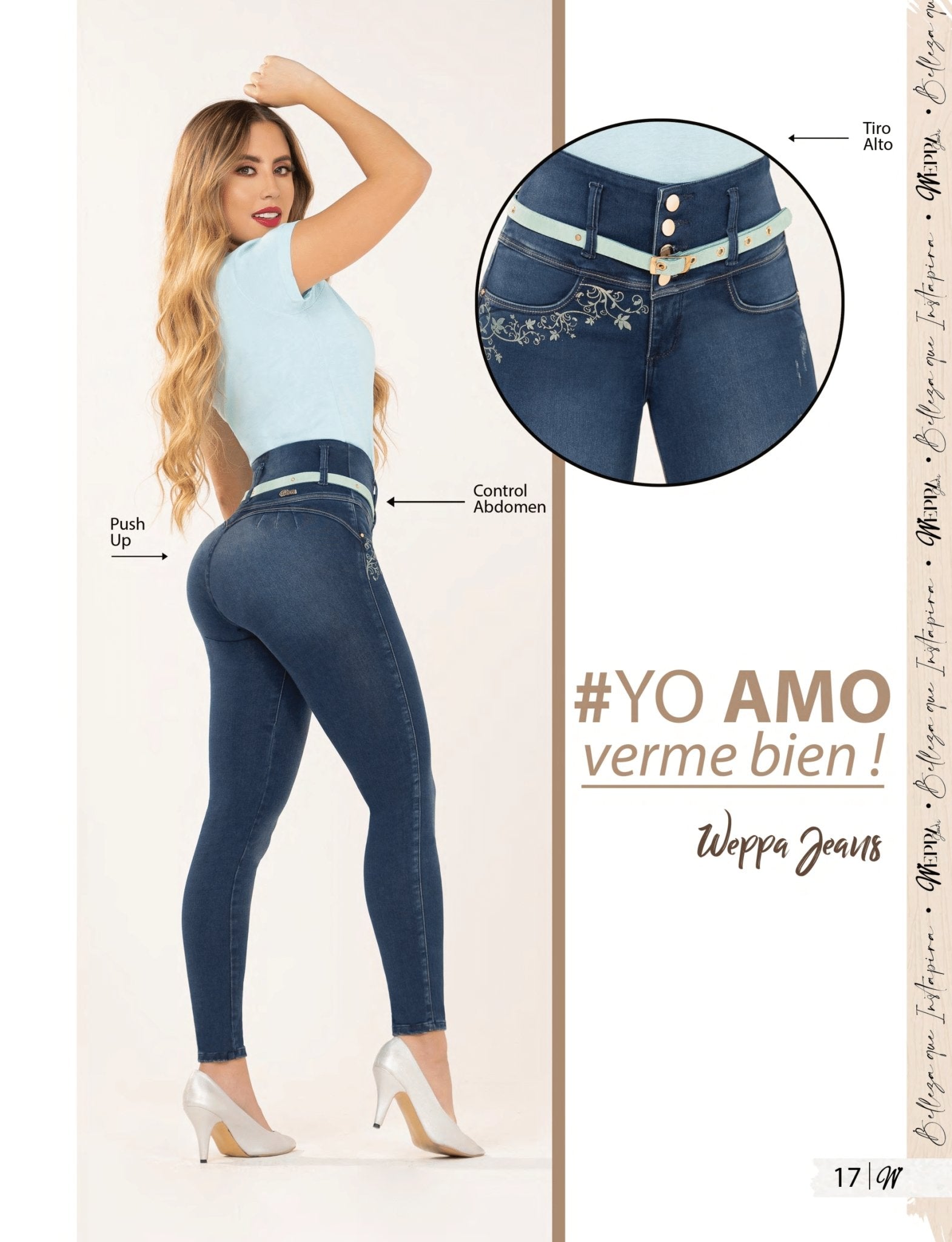 W-119 100% Authentic Colombian Push Up Jeans