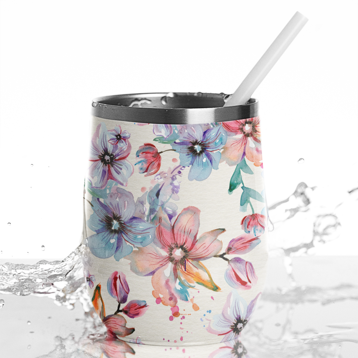 All-Over Print Egg Cup Wine Tumbler - 12OZ