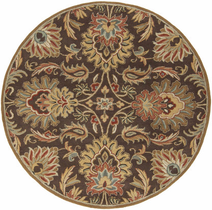 Chesterton 1028 Hand Tufted Brown Wool Rug 9'9" Round