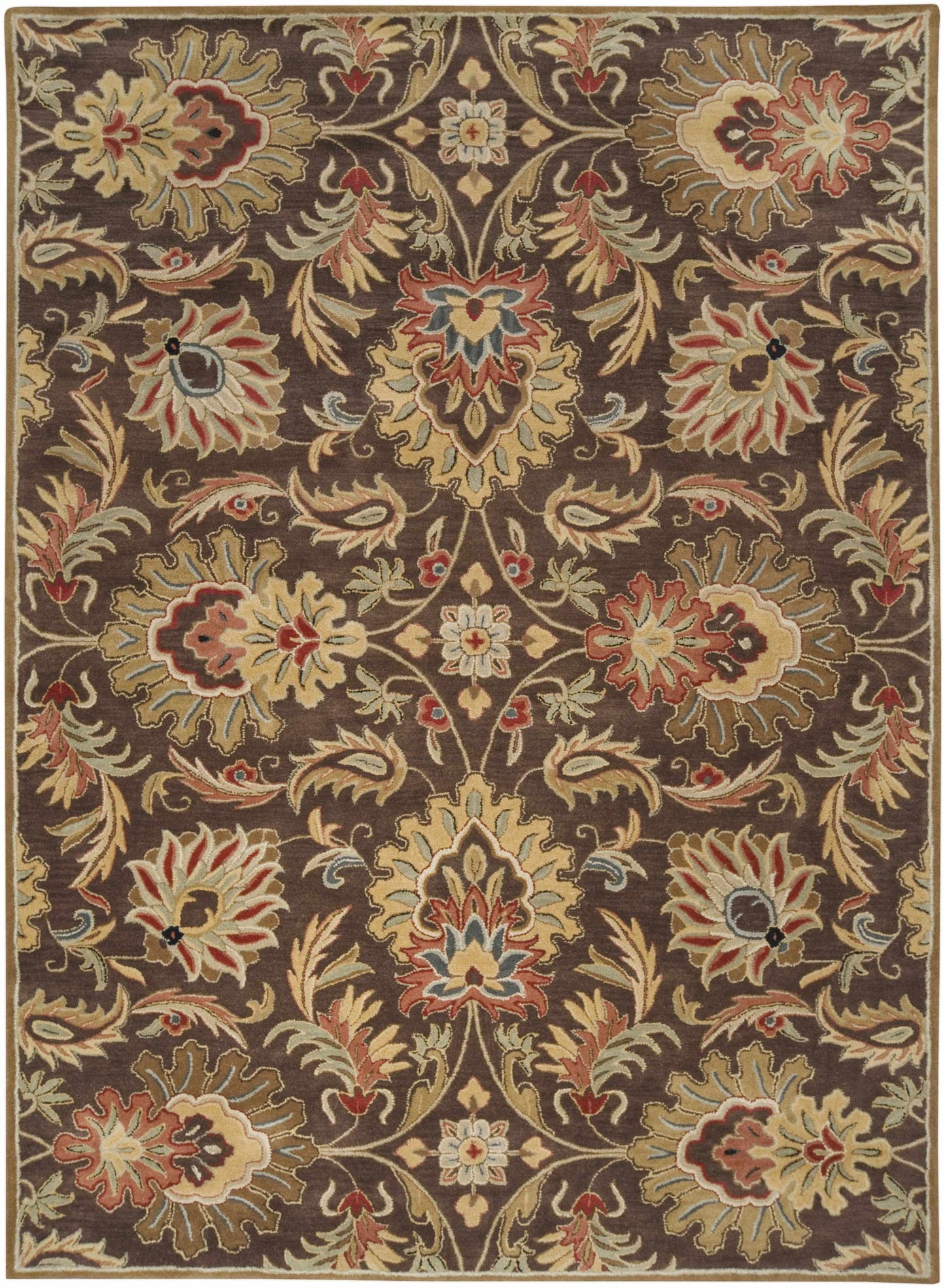 Chesterton 1028 Hand Tufted Brown Wool Rug 8' x 11' Rectangle
