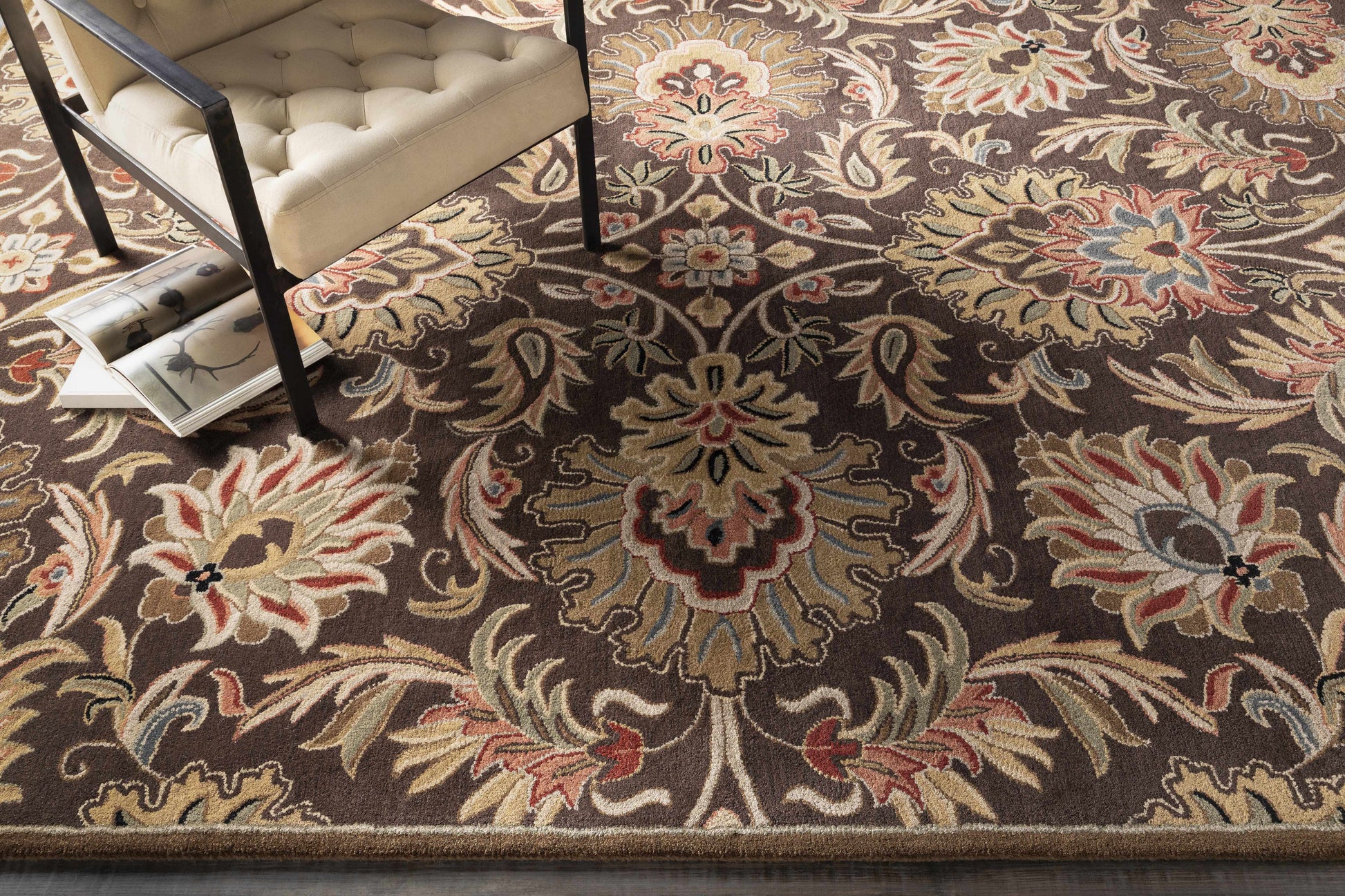 Chesterton 1028 Hand Tufted Brown Wool Rug